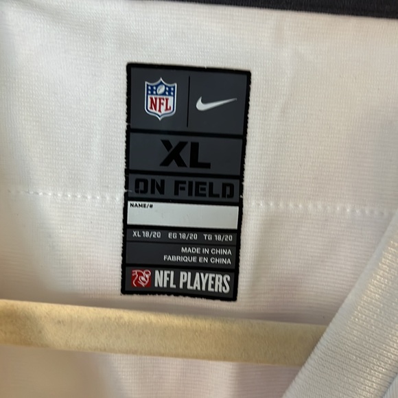 Kansas City KC Chiefs NFL Football #25 Away Nike White Jersey - Picture 6 of 7